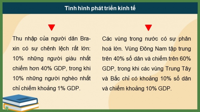 Soạn giáo án điện tử địa lí 11 Cánh diều Bài 8: Thực hành: Viết báo cáo về tình hình phát triển kinh tế - xã hội ở Cộng hoà Liên bang Bra-xin