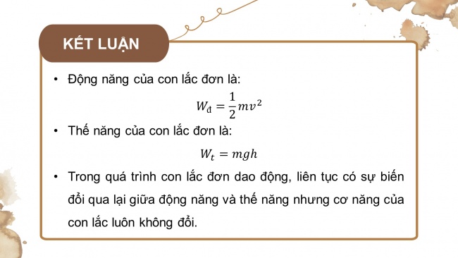 Soạn giáo án điện tử vật lí 11 Cánh diều Bài 3: Năng lượng trong dao động điều hoà