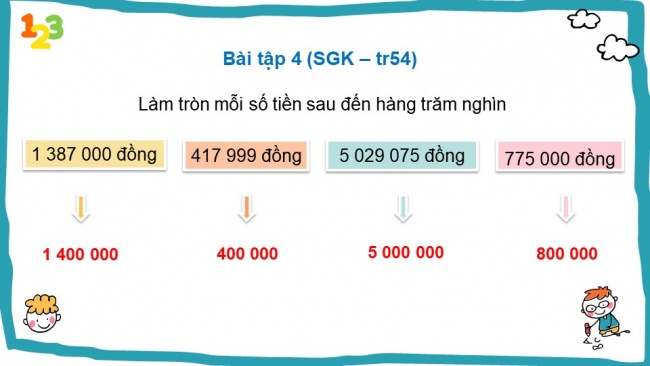 Soạn giáo án điện tử toán 4 KNTT Bài 16: Luyện tập chung 