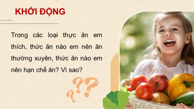 Soạn giáo án điện tử KHTN 8 CD Bài 29: Dinh dưỡng và tiêu hoá ở người