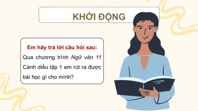 Soạn giáo án điện tử ngữ văn 11 Cánh diều: Ôn tập và tự đánh giá cuối học kì 1