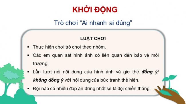 Soạn giáo án điện tử mĩ thuật 4 KNTT Chủ đề 7: Môi trường xanh - sạch - đẹp