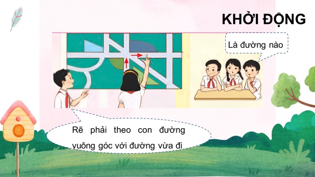 Soạn giáo án điện tử toán 4 CTST Bài 31: Hai đường thẳng vuông góc