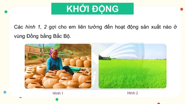 Soạn giáo án điện tử lịch sử và địa lí 4 CTST Bài 9: Dân cư và hoạt động sản xuất ở vùng Đồng bằng Bắc Bộ