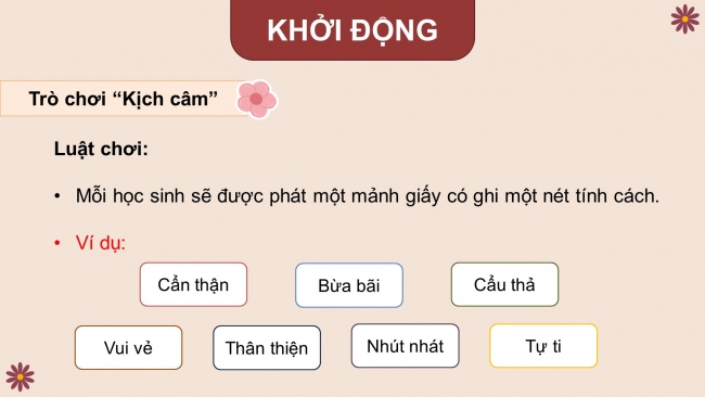 Soạn giáo án điện tử HĐTN 8 CD Chủ đề 2 - HĐGDTCĐ: Điều chỉnh cảm xúc của bản thân