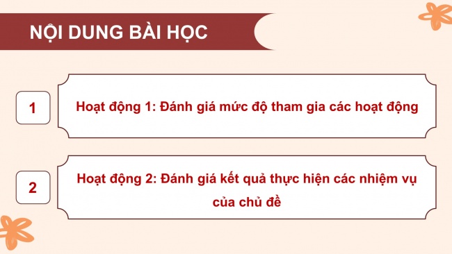 Soạn giáo án điện tử HĐTN 8 CD Chủ đề 5 - HĐGDTCĐ: Đánh giá cuối chủ đề