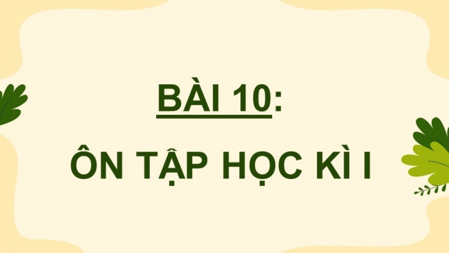 Soạn giáo án điện tử Tiếng Việt 4 CD Bài 10: Ôn tập cuối học kì 1 - Tiết 1, 2, 3