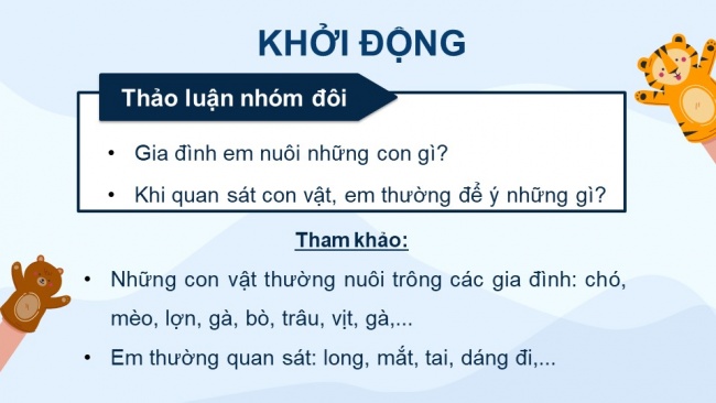 Soạn giáo án điện tử tiếng việt 4 KNTT Bài 27 Viết Luyện viết đoạn văn miêu tả con vật