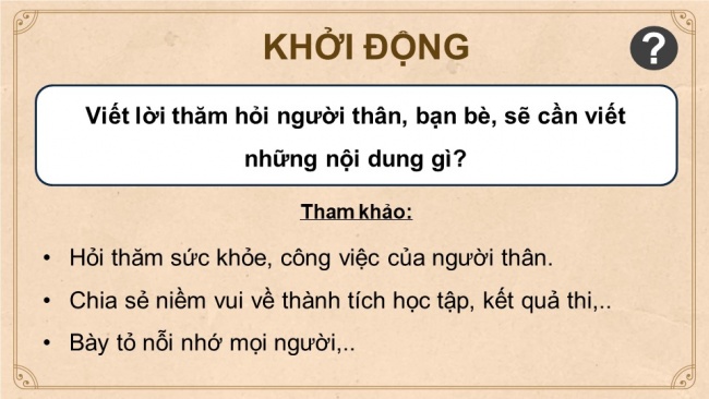 Soạn giáo án điện tử tiếng việt 4 KNTT Bài 32 Viết thư