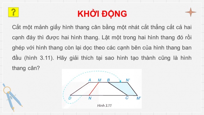 Soạn giáo án điện tử Toán 8 KNTT Bài 11: Hình thang cân