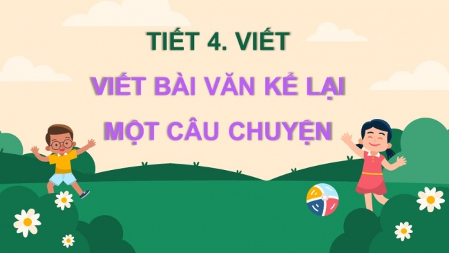 Soạn giáo án điện tử tiếng việt 4 KNTT Bài 15 Viết: Viết bài văn kể lại một câu chuyện