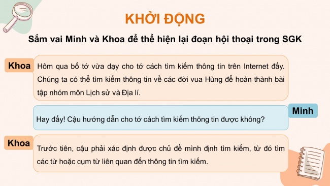 Soạn giáo án điện tử tin học 4 KNTT bài 4: Tìm kiếm thông tin trên internet