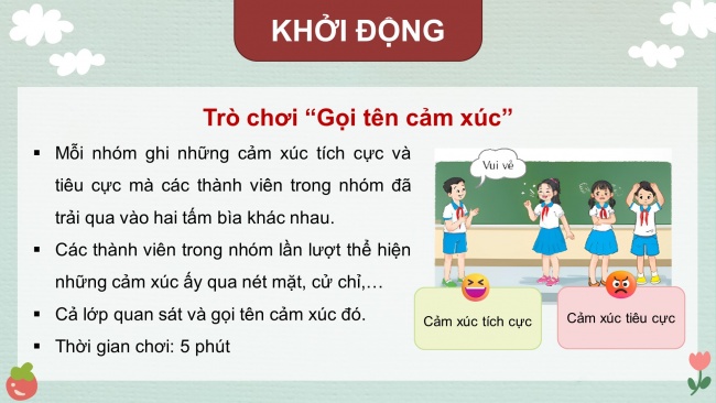 Soạn giáo án điện tử hoạt động trải nghiệm 4 KNTT Tuần 3 HĐGDTCĐ: Khả năng điều chỉnh cảm xúc