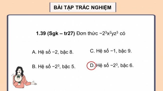 Soạn giáo án điện tử Toán 8 KNTT Bài: Bài tập cuối chương I