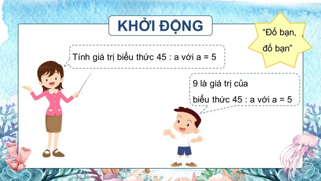 Soạn giáo án điện tử toán 4 CTST Bài 11: Biểu thức có chứa chữ (tiếp theo)