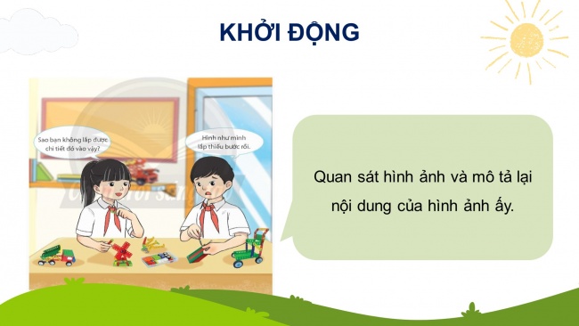 Soạn giáo án điện tử công nghệ 4 CTST Bài 7: Em lắp ghép mô hình kĩ thuật