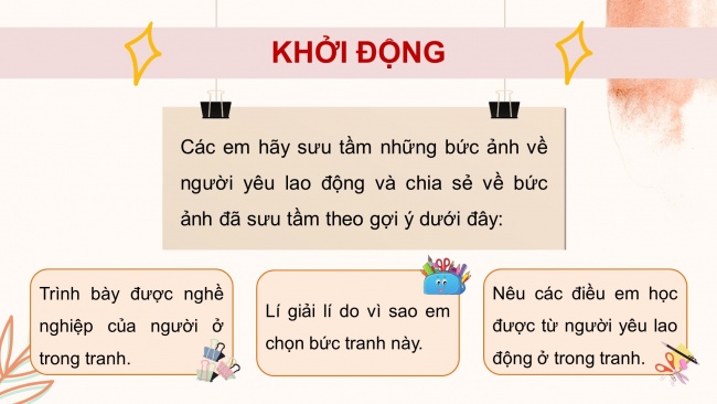 Soạn giáo án điện tử đạo đức 4 CTST bài 5: Em tích cực tham gia lao động