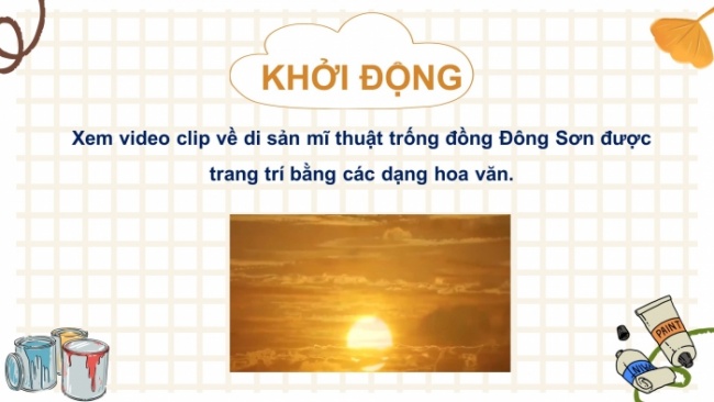 Soạn giáo án điện tử Mĩ thuật 8 CD Bài 1: Trang trí theo nguyên lí chuyển động