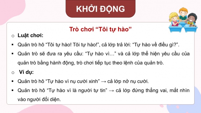 Soạn giáo án điện tử HĐTN 4 CTST bản 2 Tuần 1: HĐGDTCĐ - Đặc điểm đáng tự hào của bản thân