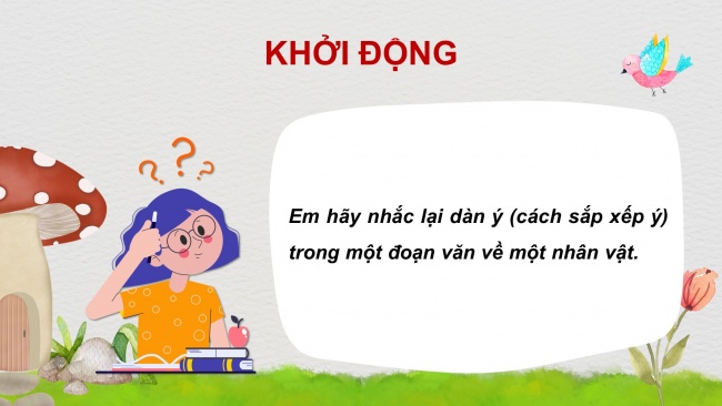 Soạn giáo án điện tử tiếng việt 4 cánh diều Bài 1 Viết 3: Luyện tập viết đoạn văn về một nhân vật