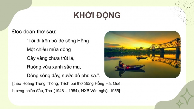 Soạn giáo án điện tử lịch sử và địa lí 4 cánh diều Bài 6: Thiên nhiên vùng Đồng bằng Bắc Bộ