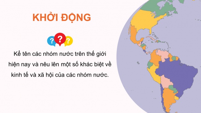 Soạn giáo án điện tử địa lí 11 CTST Bài 1: Sự khác biệt về trình độ phát triển kinh tế - xã hội của các nhóm nước