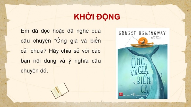 Soạn giáo án điện tử ngữ văn 11 CTST Bài 2 Đọc 4: Hình tượng con người chinh phục thế giới trong “Ông già và biển cả”