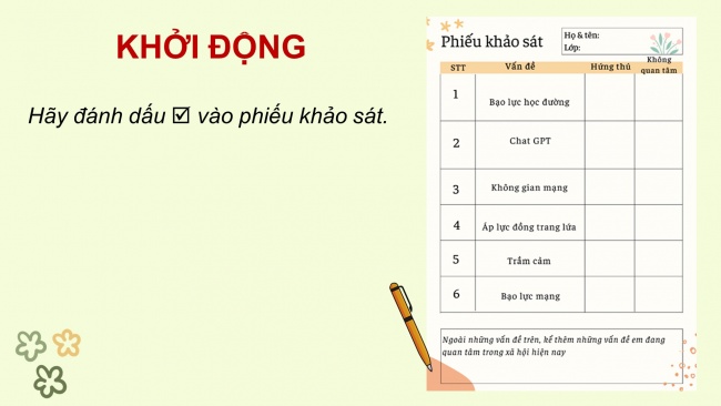Soạn giáo án điện tử ngữ văn 11 CTST Bài 2 Nói và nghe: Trình bày ý kiến đánh giá, bình luận về một vấn đề xã hội