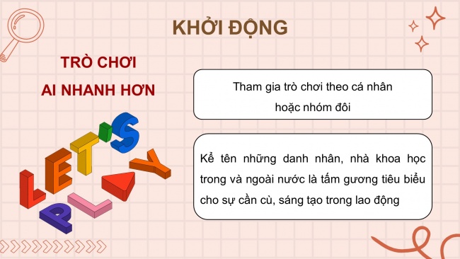 Soạn giáo án điện tử Công dân 8 CTST Bài 3: Lao động cần cù, sáng tạo