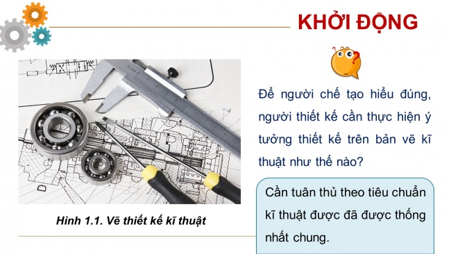 Soạn giáo án điện tử Công nghệ 8 CTST Bài 1: Tiêu chuẩn trình bày bản vẽ kĩ thuật