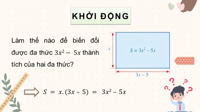 Soạn giáo án điện tử Toán 8 CD Chương 1 Bài 4: Vận dụng hằng đẳng thức vào phân tích đa thức thành nhân tử