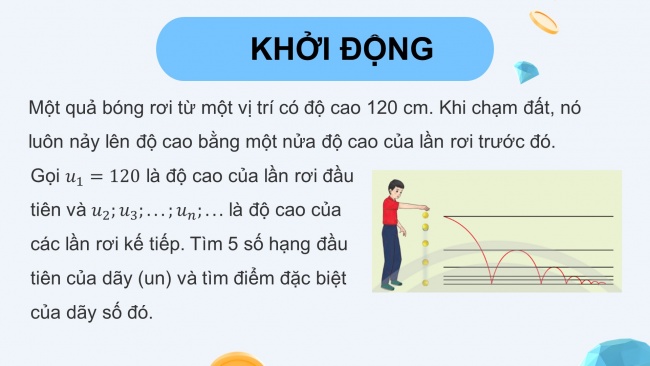 Soạn giáo án điện tử toán 11 CTST Bài 3: Cấp số nhân