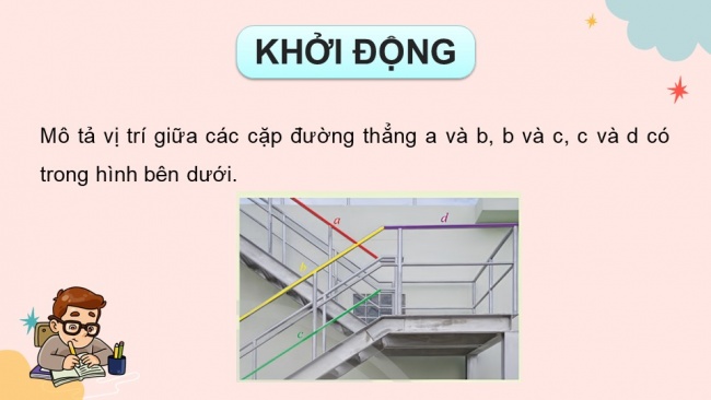 Soạn giáo án điện tử toán 11 CTST Bài 2: Hai đường thẳng song song