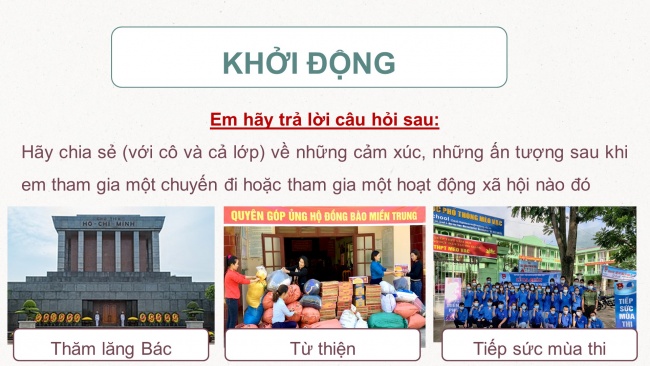 Soạn giáo án điện tử Ngữ văn 8 CD Bài 1 Viết: Kể lại một chuyến đi hoặc một hoạt động xã hội