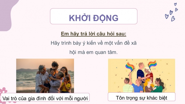 Soạn giáo án điện tử Ngữ văn 8 CD Bài 2 Nói và nghe: Thảo luận ý kiến về một vấn đề trong đời sống