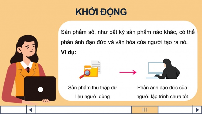 Soạn giáo án điện tử Tin học 8 CD Chủ đề D Bài: Sử dụng công nghệ kĩ thuật số có đạo đức và văn hoá