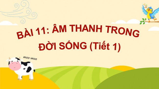 Soạn giáo án điện tử khoa học 4 CTST Bài 11: Âm thanh trong đời sống