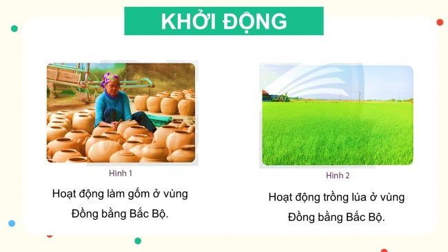 Soạn giáo án điện tử lịch sử và địa lí 4 CTST Bài 9: Dân cư và hoạt động sản xuất ở vùng Đồng bằng Bắc Bộ