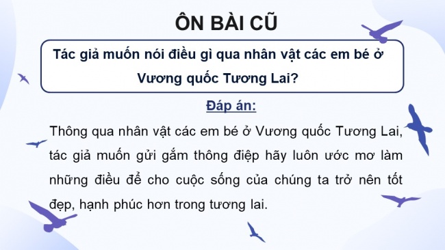 Soạn giáo án điện tử tiếng việt 4 KNTT Bài 30 Đọc Cánh chim nhỏ