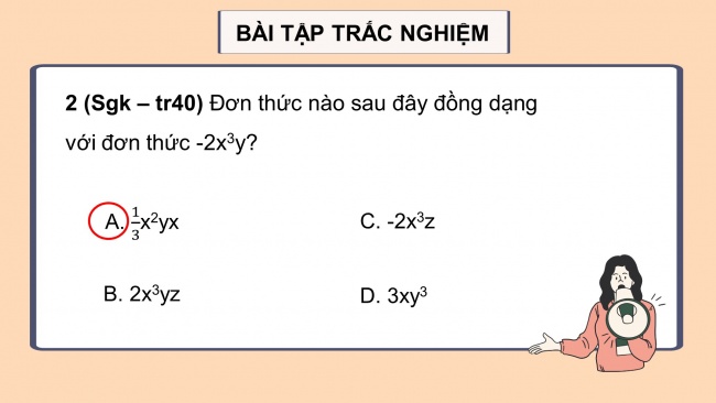 Soạn giáo án điện tử Toán 8 CTST: Bài tập cuối chương 1