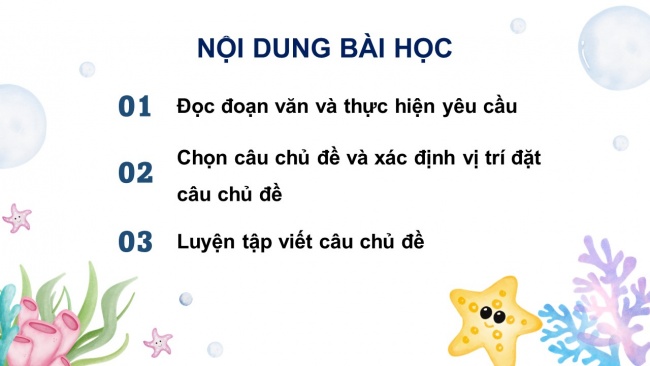 Soạn giáo án điện tử tiếng việt 4 KNTT Bài 1 Viết: Tìm hiểu đoạn văn và câu chủ đề