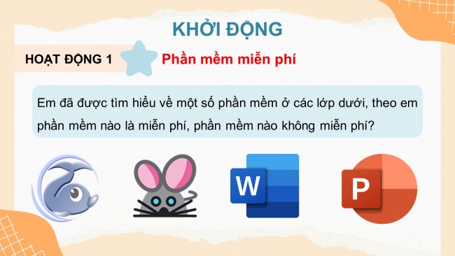 Soạn giáo án điện tử tin học 4 KNTT bài 6: Sử dụng phần mềm khi được phép