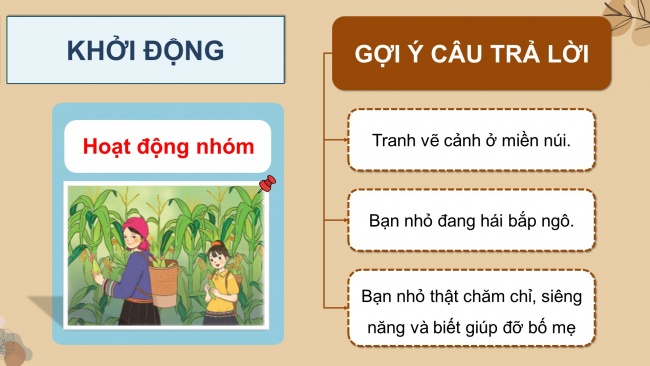 Soạn giáo án điện tử tiếng việt 4 CTST CĐ 1 Bài 4 Đọc: Lên nương