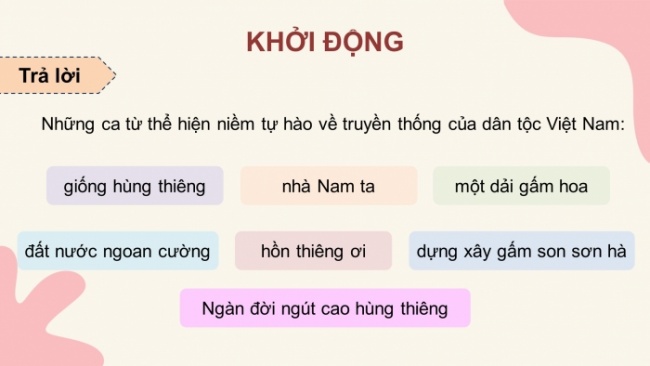 Soạn giáo án điện tử Công dân 8 CD Bài 1: Tự hào về truyền thống dân tộc Việt Nam