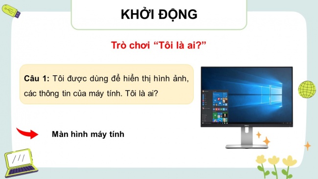 Soạn giáo án điện tử tin học 4 CTST Bài 1: Phần cứng và phần mềm máy tính