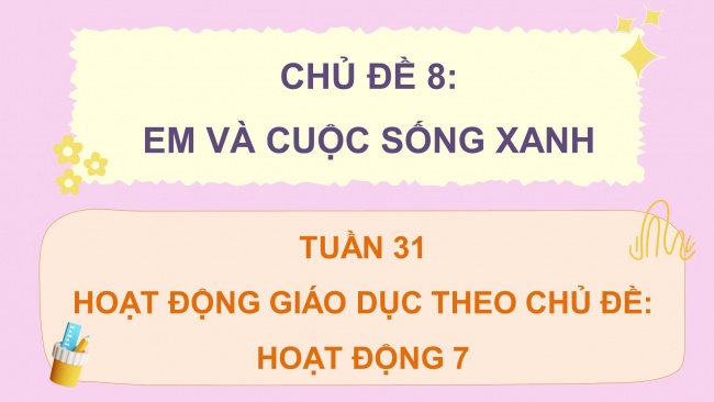 Soạn giáo án điện tử HĐTN 4 CTST bản 1 Chủ đề 8 Tuần 31: HĐGDTCĐ - Hoạt động 7