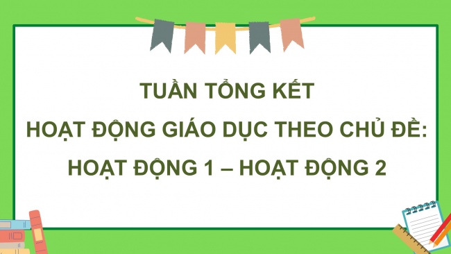 Soạn giáo án điện tử HĐTN 4 CTST bản 1 Tuần Tổng kết: HĐGDTCĐ - Hoạt động 1, 2