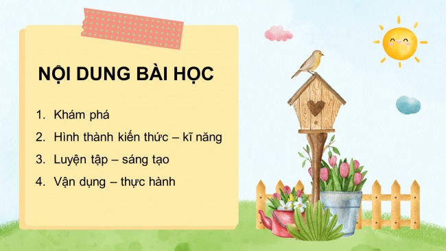 Soạn giáo án điện tử mĩ thuật 4 CTST bản 1 Bài 1: Sản phẩm mĩ thuật với các lớp cảnh