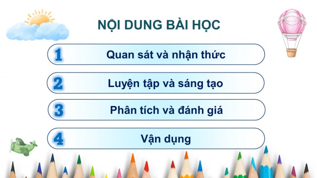 Soạn giáo án điện tử mĩ thuật 4 CTST bản 2 Bài 1: Chấm, nét và sự biến thể của nét