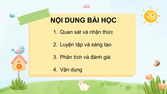 Soạn giáo án điện tử mĩ thuật 4 CTST bản 2 Bài 8: Trang trí bìa sách